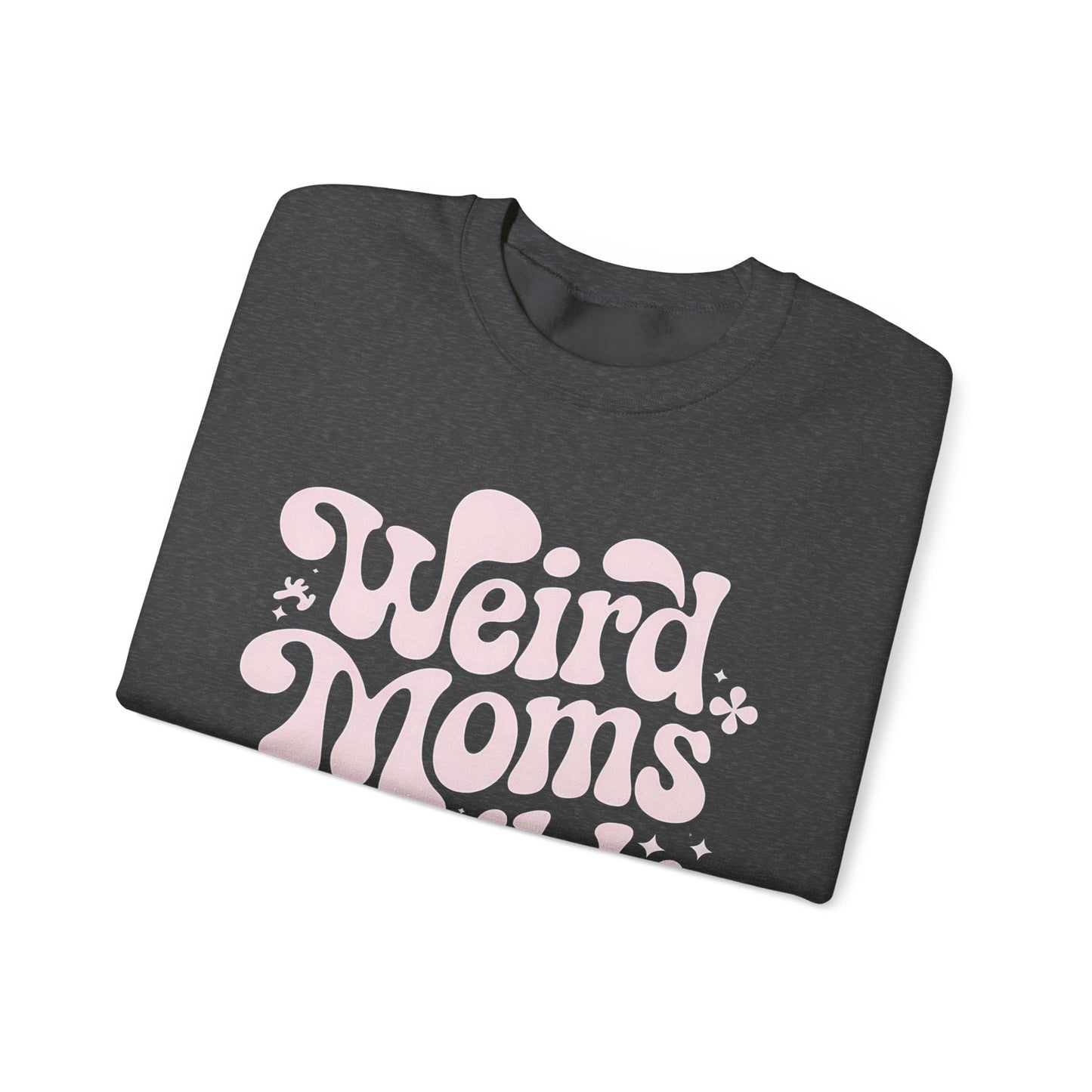 Weird Moms Build Character Heavy Blend™ Crewneck Sweatshirt