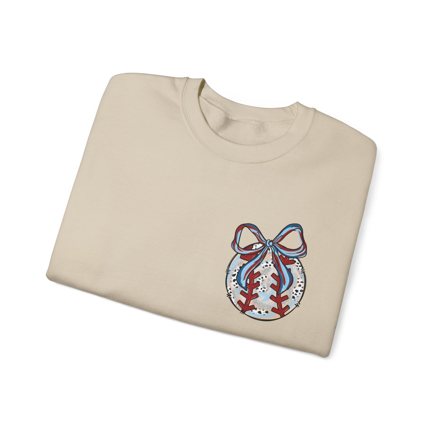 Doodle Baseball Pocket Heavy Blend™ Crewneck Sweatshirt