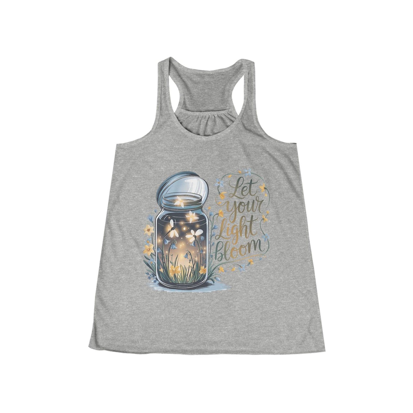 Let Your Light Bloom Women's Flowy Racerback Tank