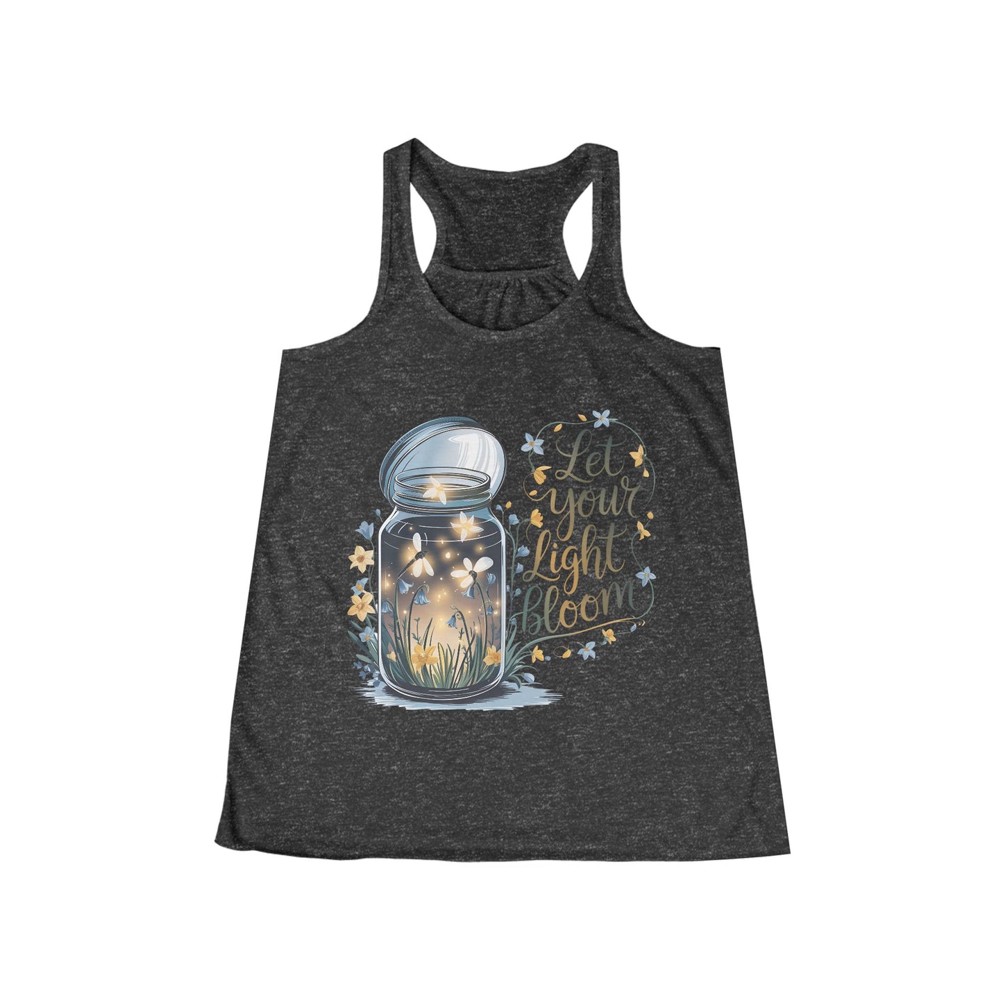Let Your Light Bloom Women's Flowy Racerback Tank