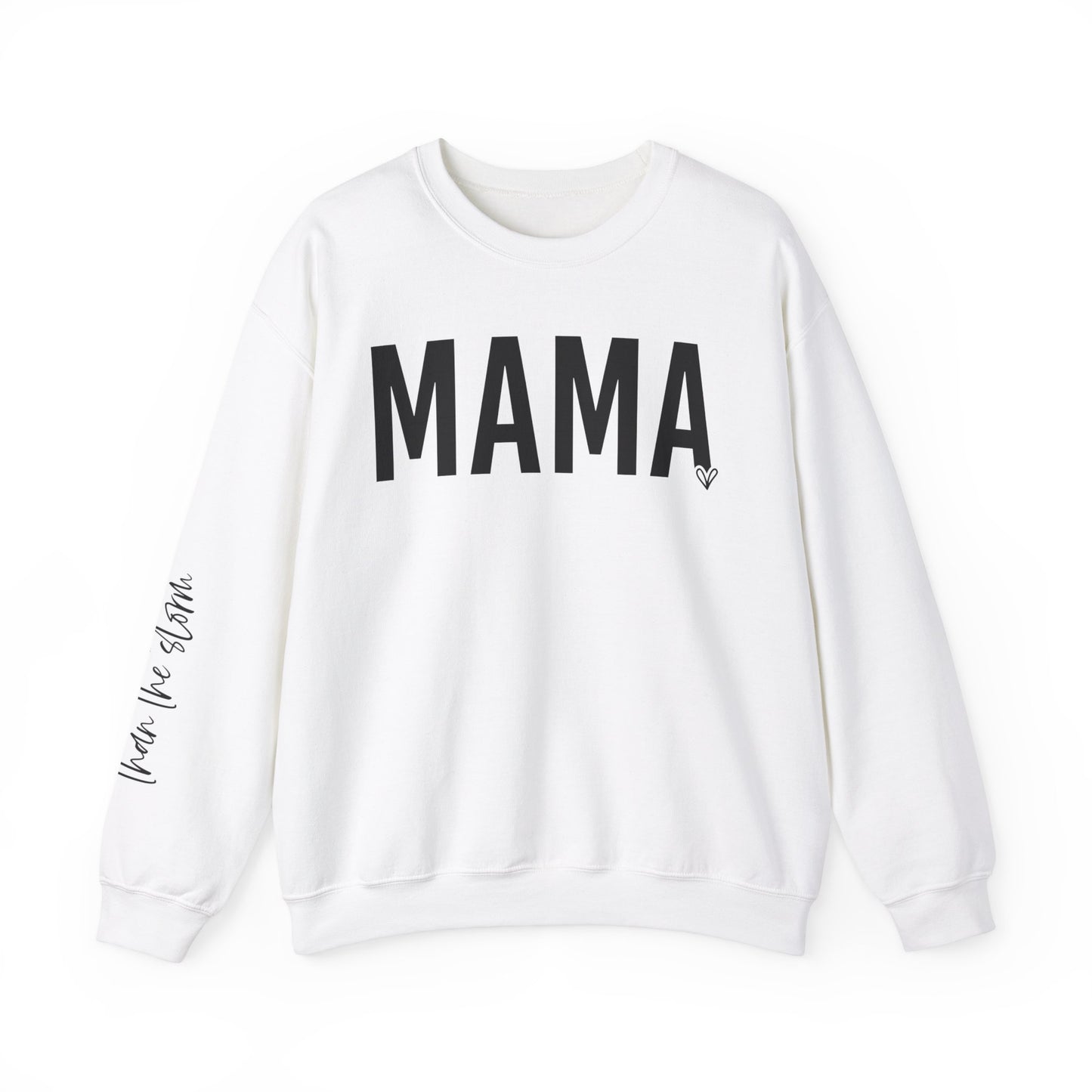 Mama Stronger Than The Storm Sleeve Heavy Blend™ Crewneck Sweatshirt