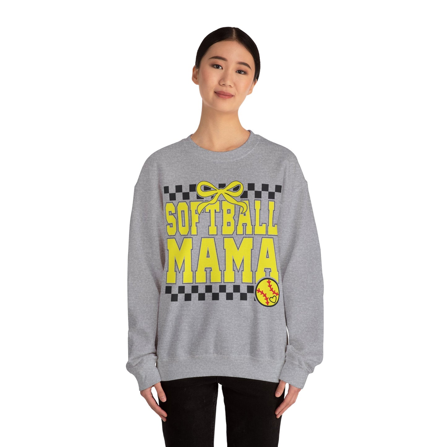 Softball Mama Heavy Blend™ Crewneck Sweatshirt