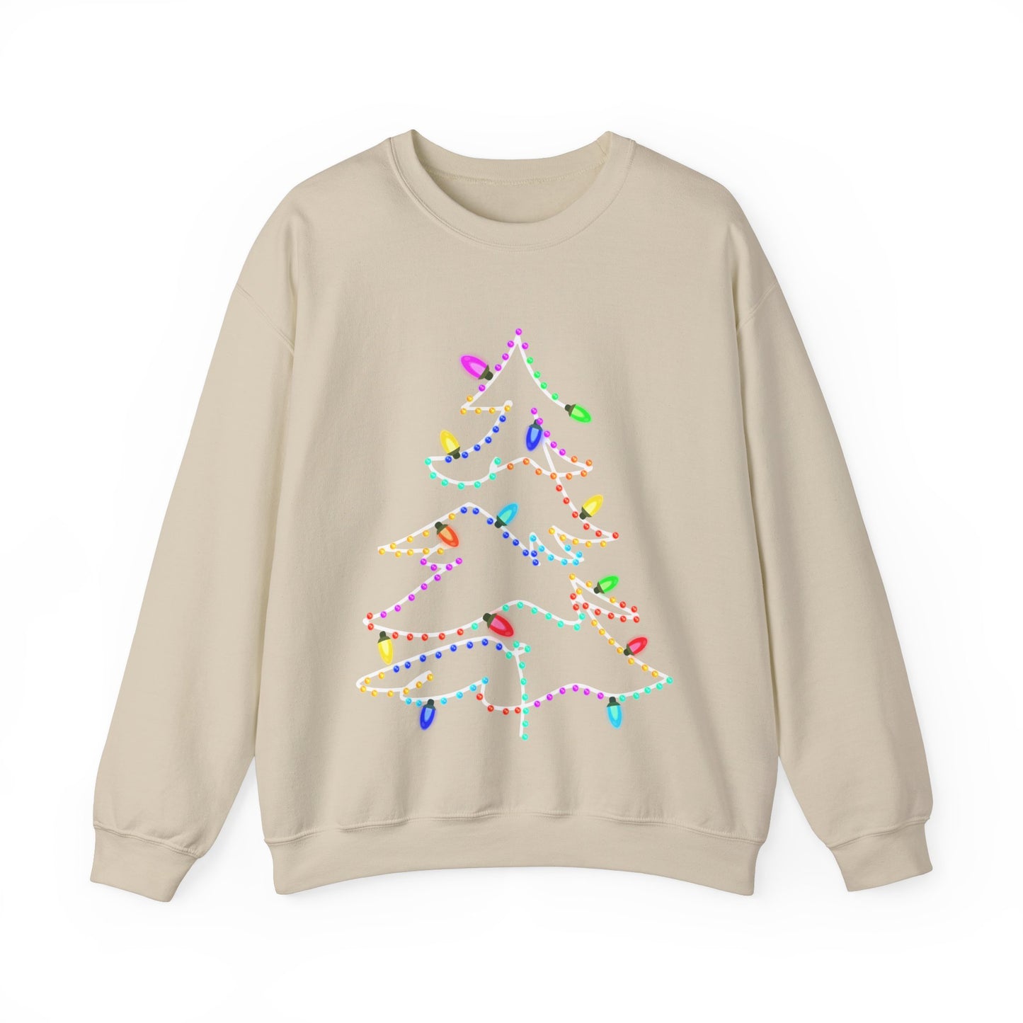 Lighted Christmas Tree  Heavy Blend™ Crewneck Sweatshirt
