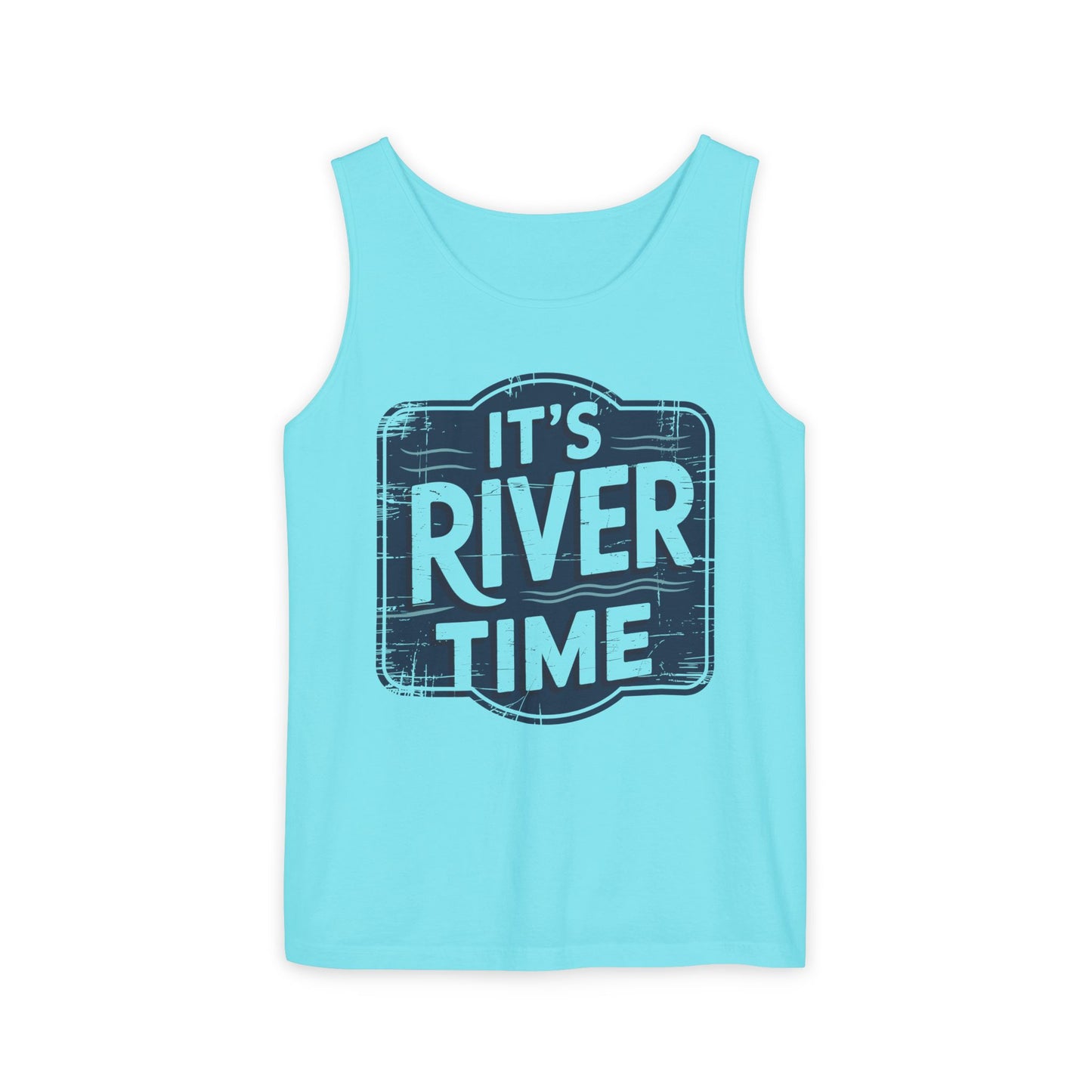 It’s River Time Garment-Dyed Tank Top