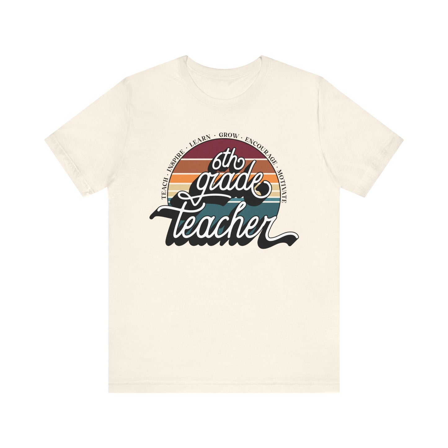 6th Grade Teacher Jersey Short Sleeve Tee