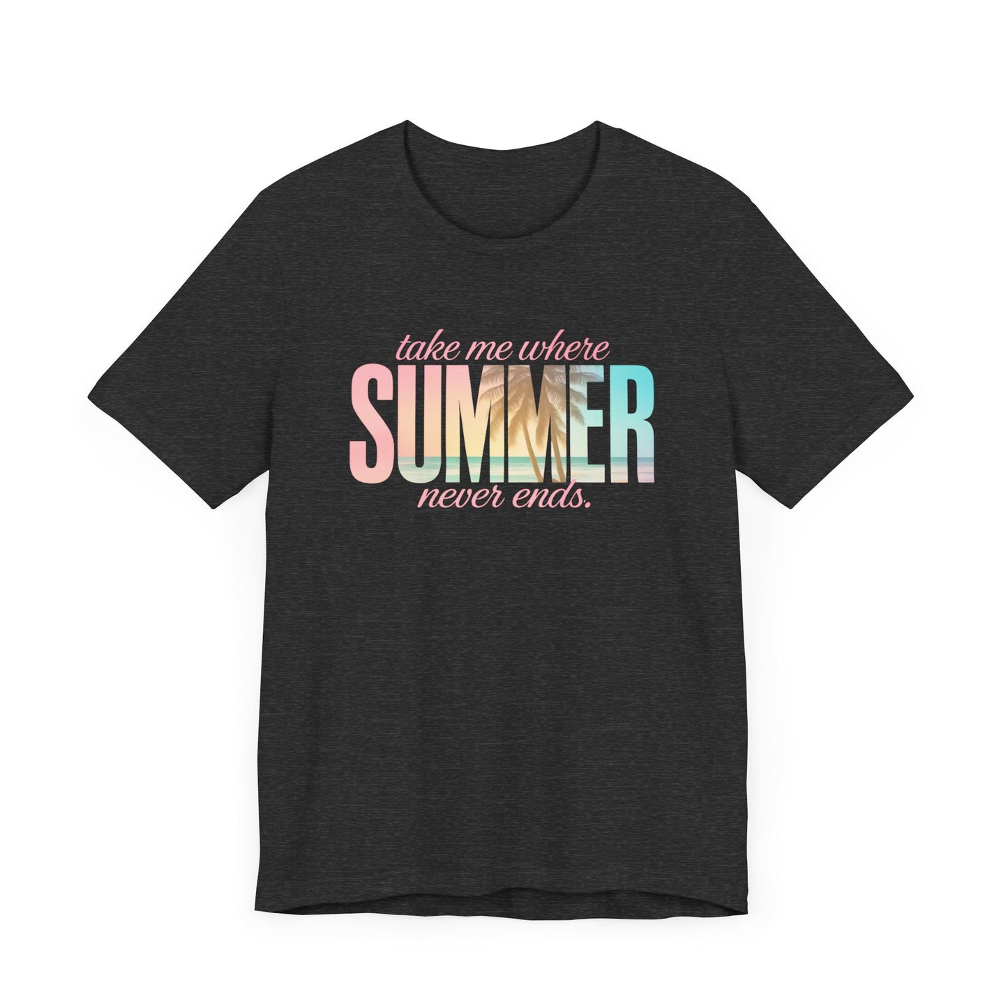 Summer Never Ends Jersey Short Sleeve Tee