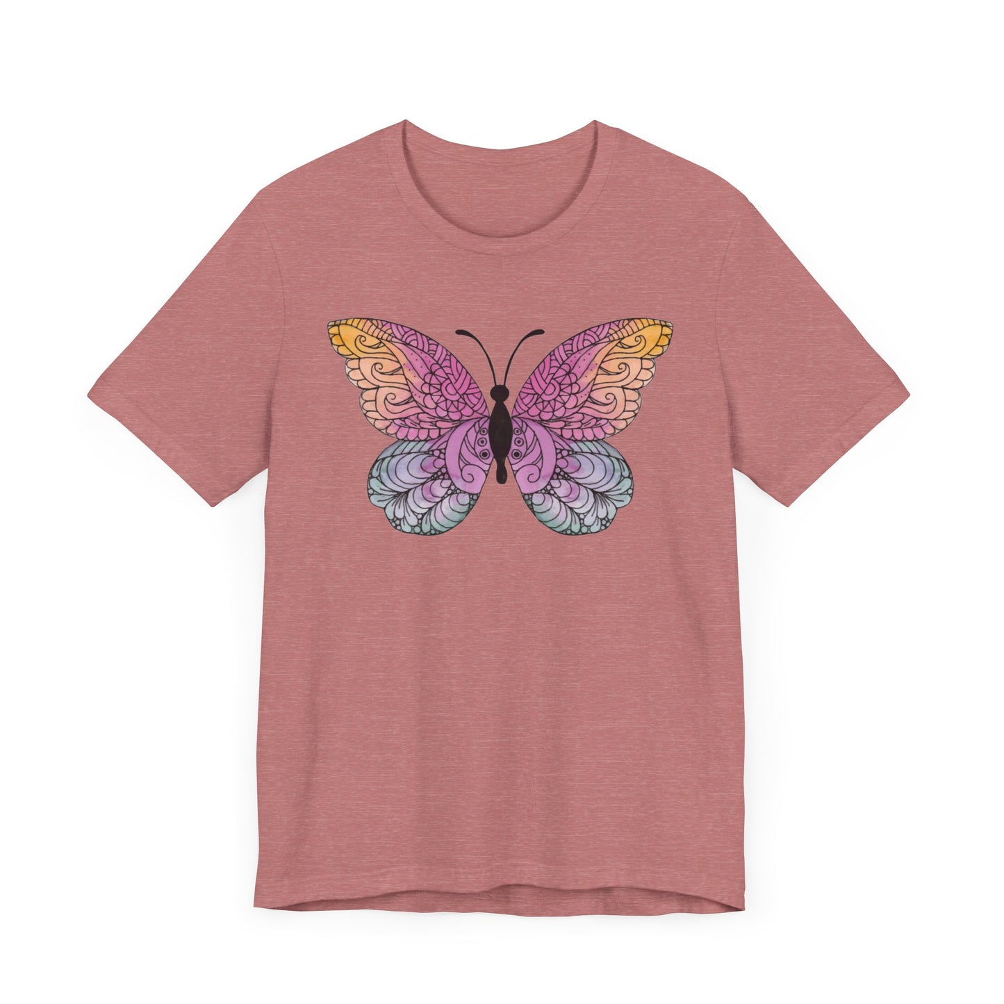 Mandala Butterfly Jersey Short Sleeve Tee