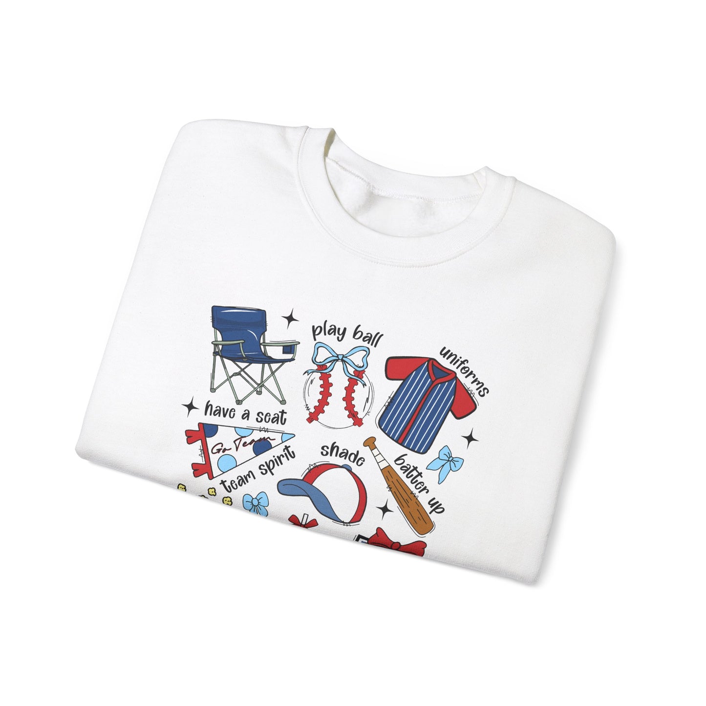 Game Day Essentials Baseball Heavy Blend™ Crewneck Sweatshirt