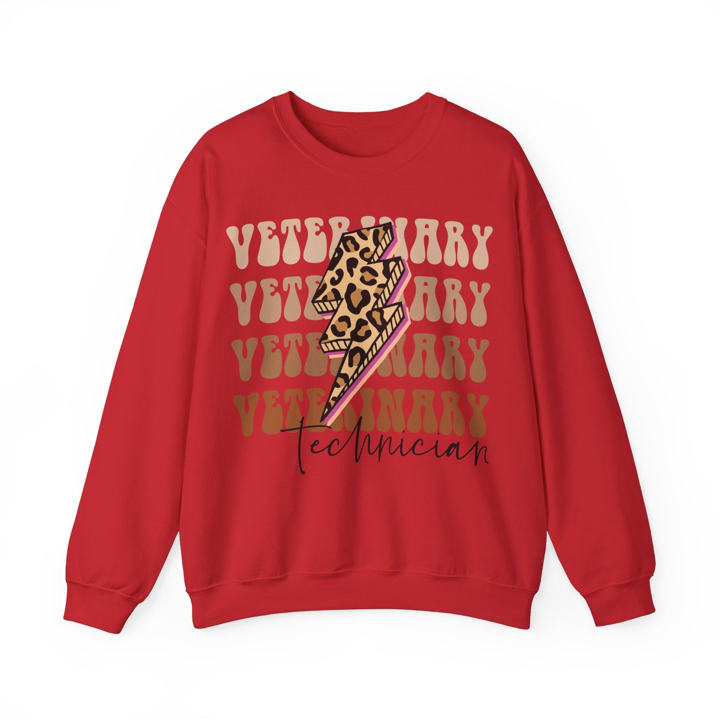 Vet Tech Lighting Bolt Heavy Blend™ Crewneck Sweatshirt