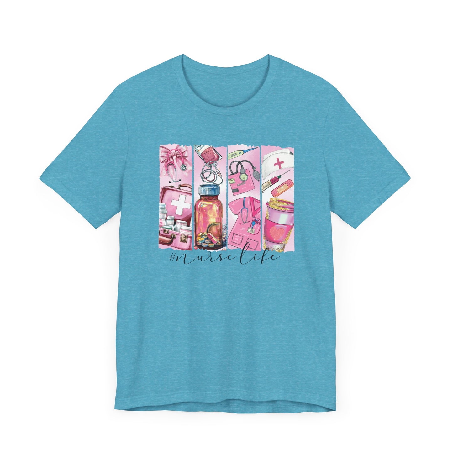 Nurse Life Brushstrokes Jersey Short Sleeve Tee