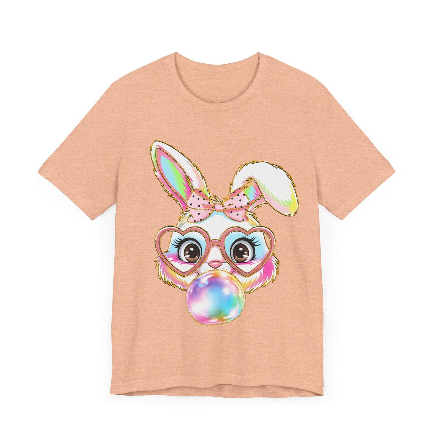 Bubble Blowing Bunny Jersey Short Sleeve Tee
