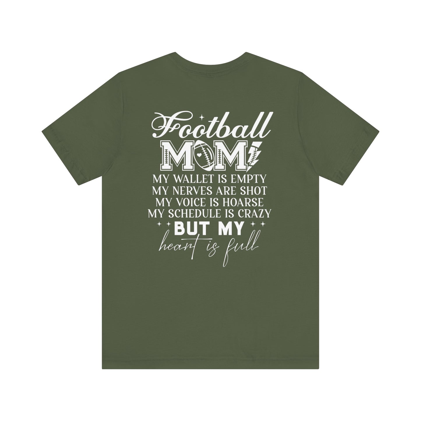 Football Mom F/B Jersey Short Sleeve Tee
