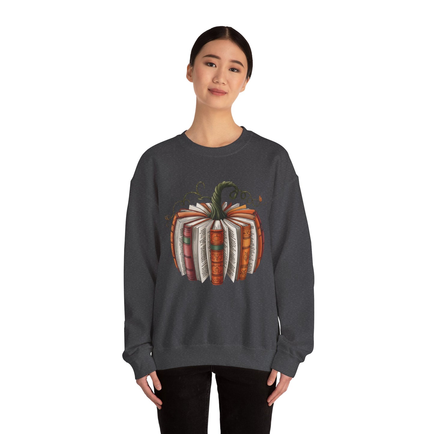 Book Pumpkin Heavy Blend™ Crewneck Sweatshirt