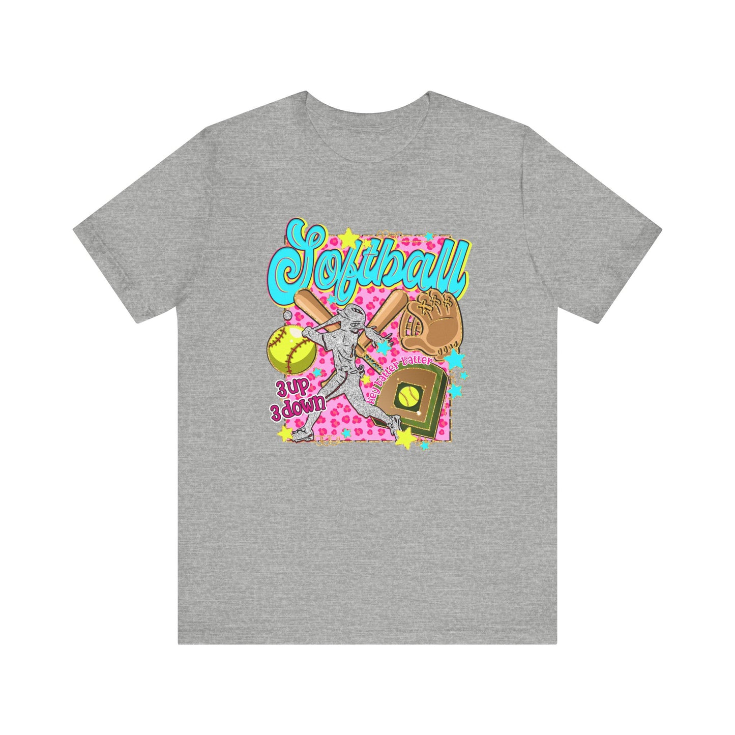 Retro Softball Jersey Short Sleeve Tee