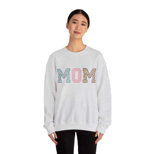 Leopard MOM Heavy Blend™ Crewneck Sweatshirt