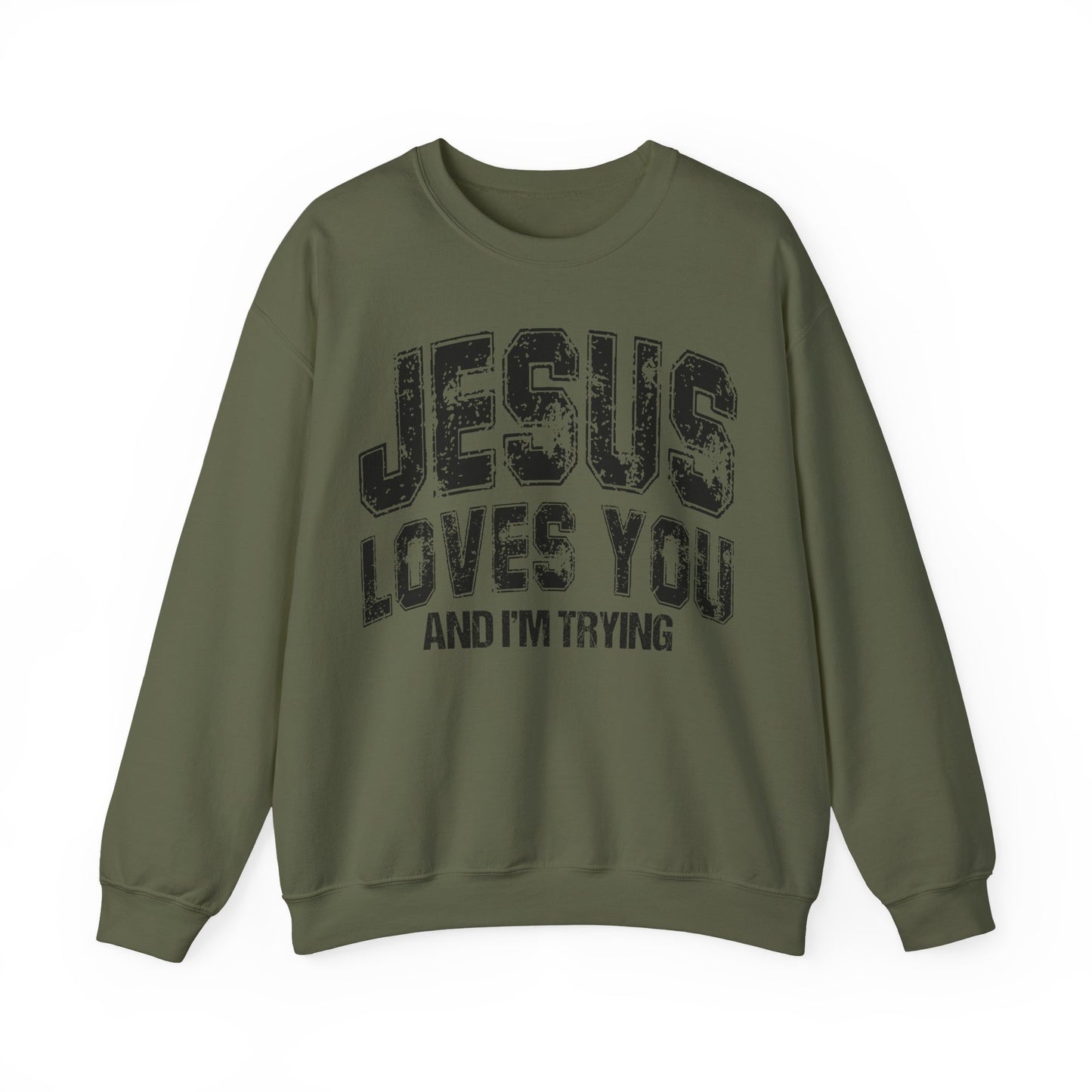 Im Trying Heavy Blend™ Crewneck Sweatshirt