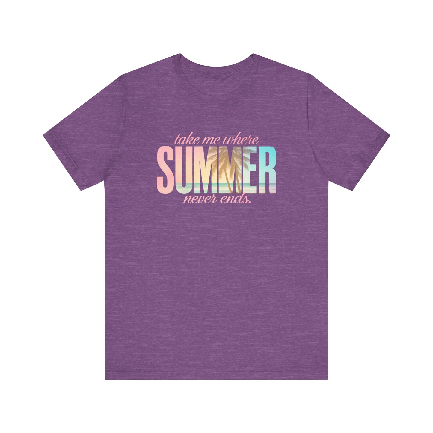 Summer Never Ends Jersey Short Sleeve Tee