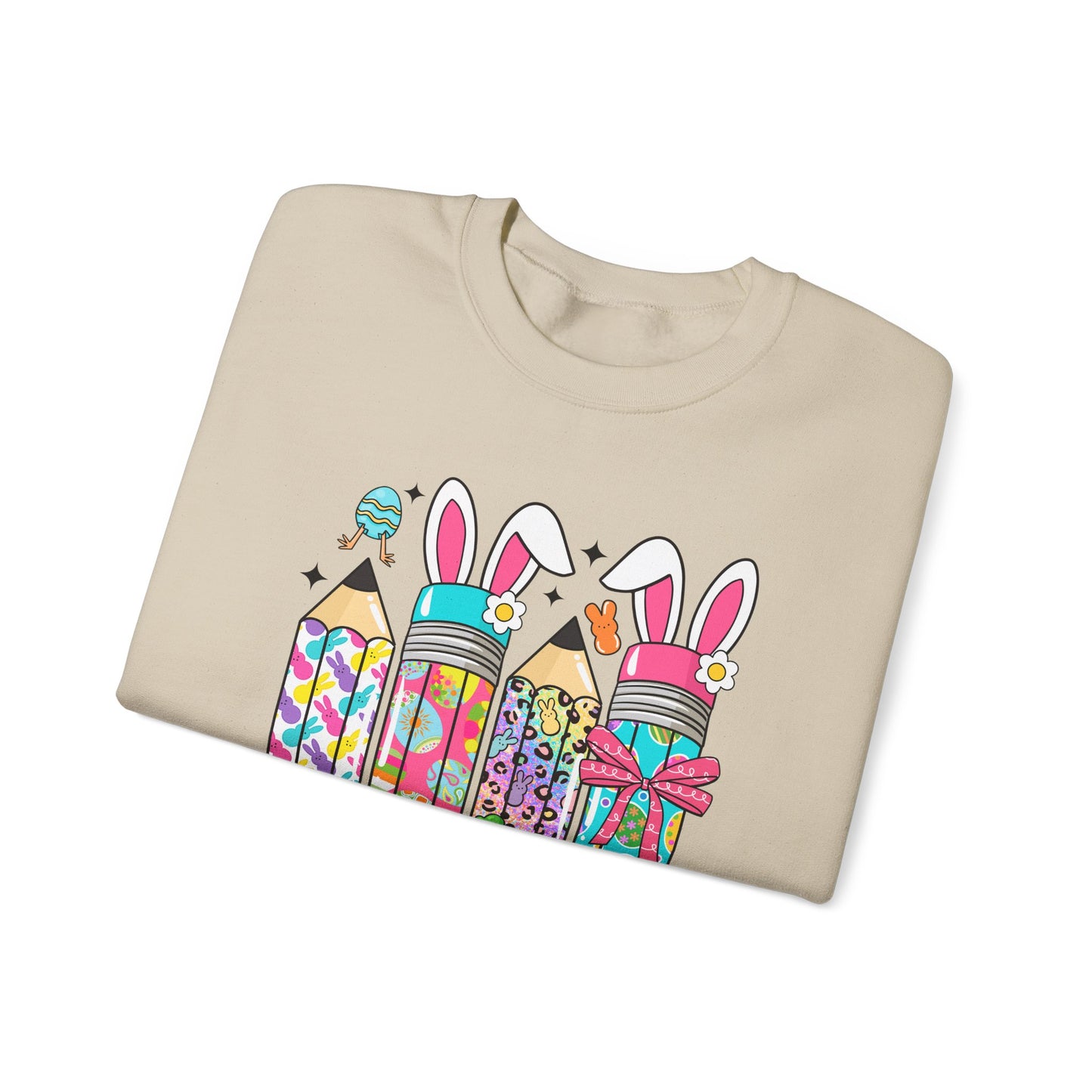 Easter Pencils Teacher Life  Heavy Blend™ Crewneck Sweatshirt