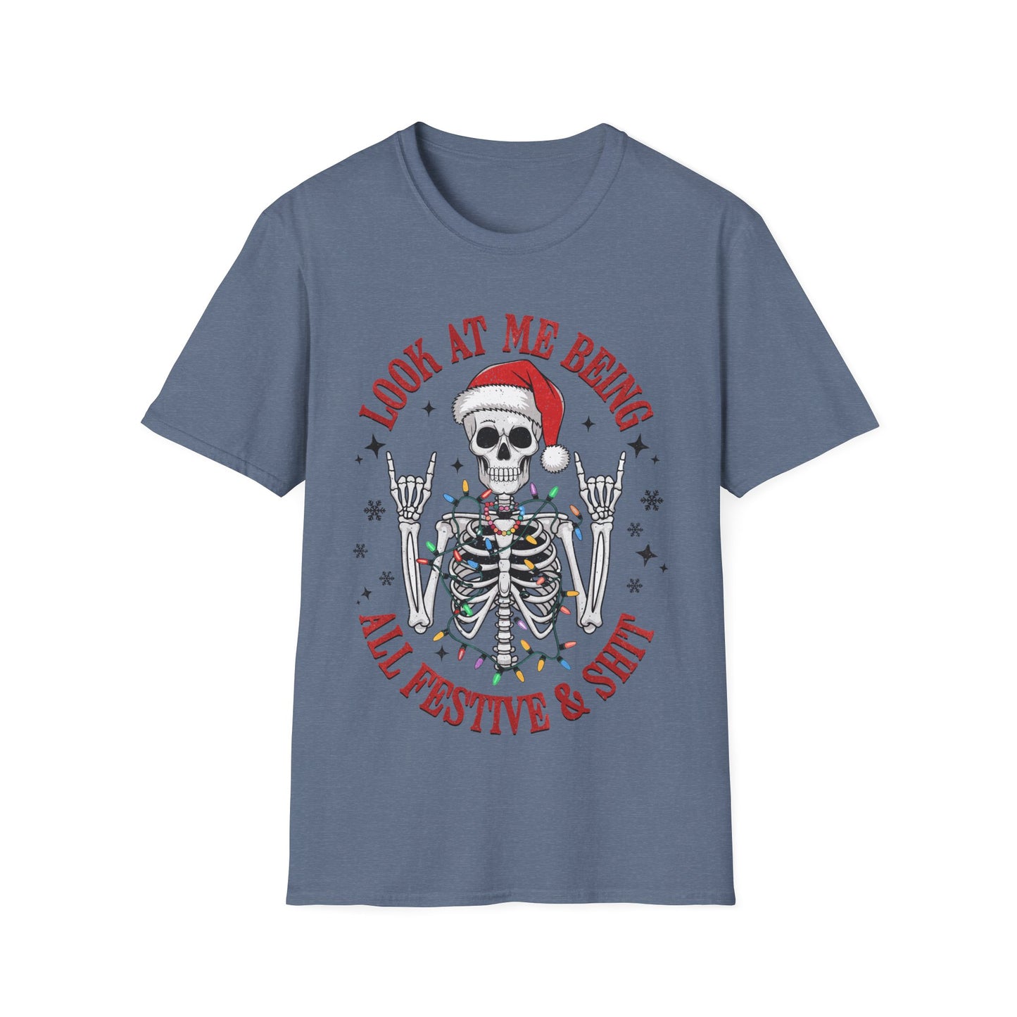 Festive Skellie Softstyle T-Shirt