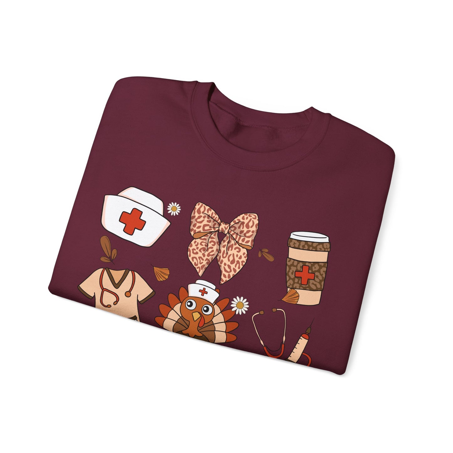 Nurse Turkey Heavy Blend™ Crewneck Sweatshirt
