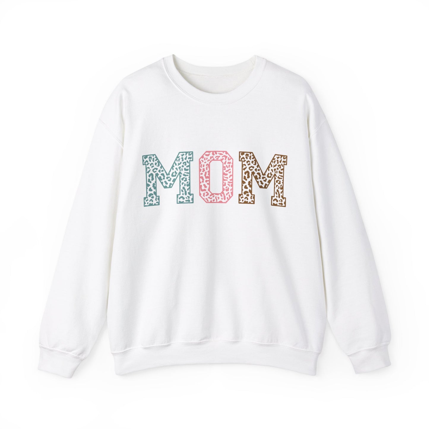 Leopard MOM Heavy Blend™ Crewneck Sweatshirt