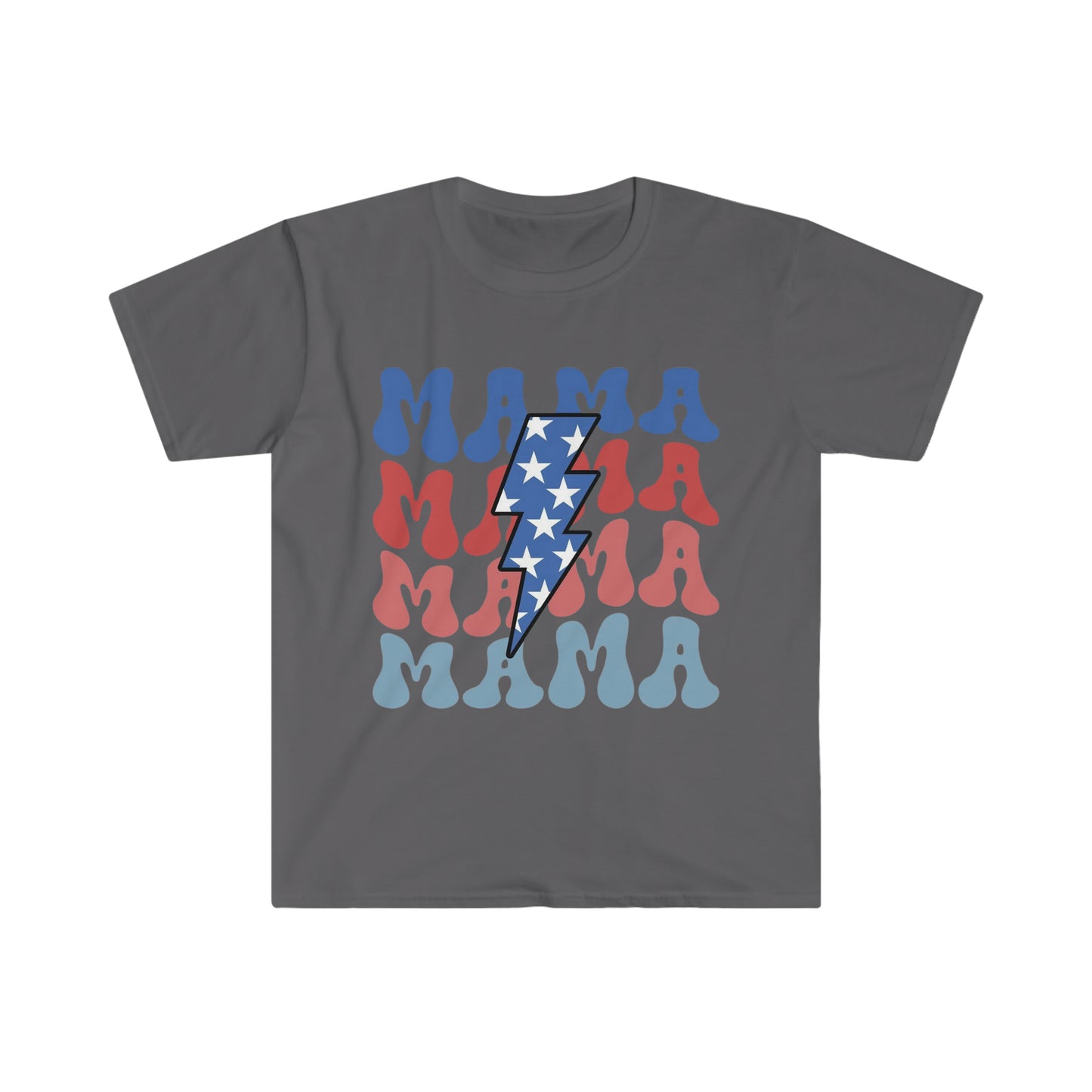 Stacked American Mama Softstyle T-Shirt