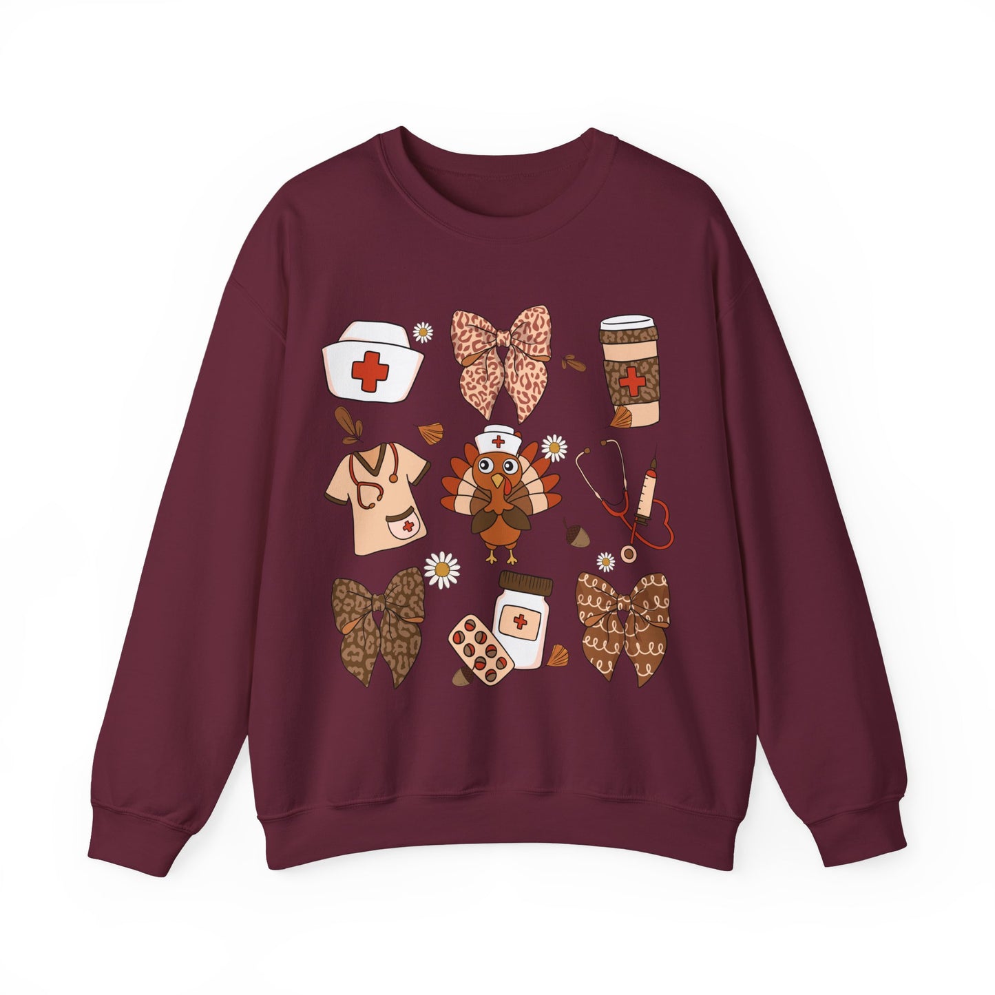 Nurse Turkey Heavy Blend™ Crewneck Sweatshirt