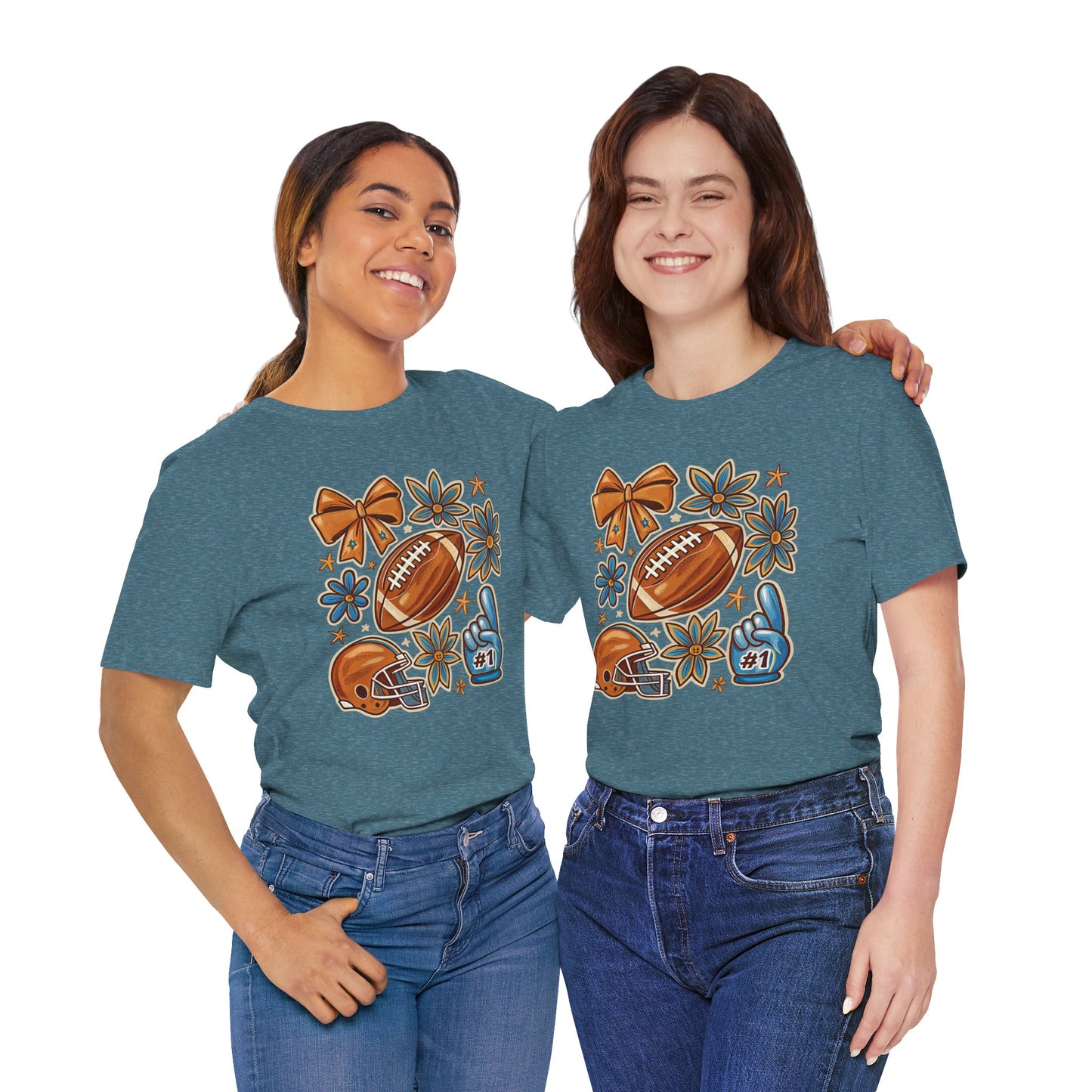 Fall Football Vibes Jersey Short Sleeve Tee
