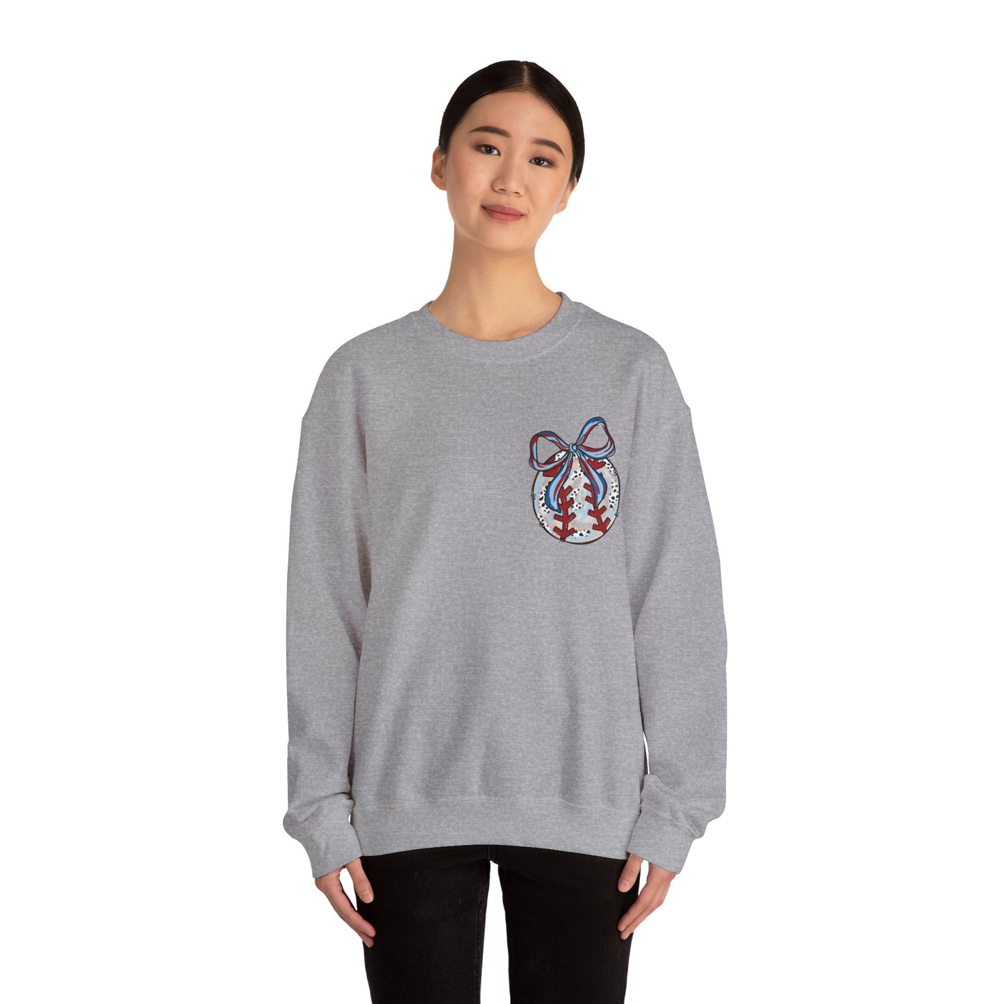 Doodle Baseball Pocket Heavy Blend™ Crewneck Sweatshirt
