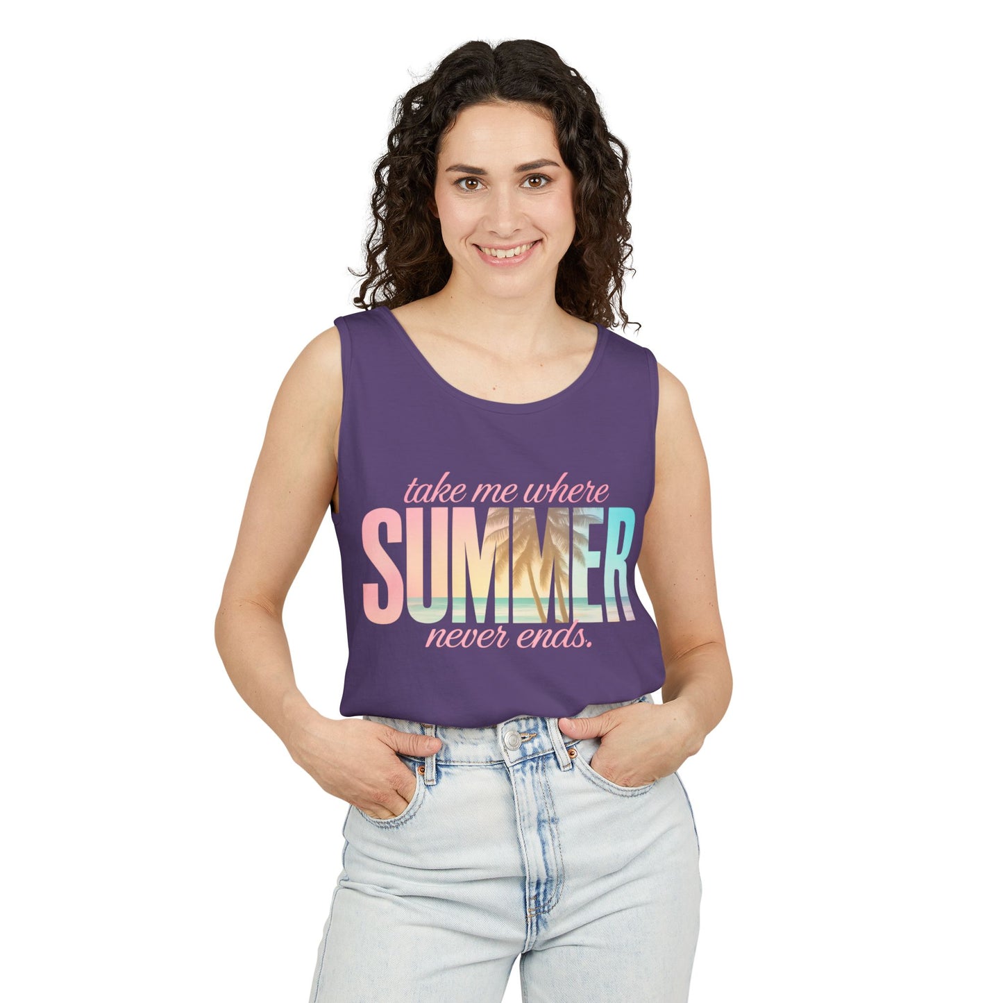 Summer Never Ends Garment-Dyed Tank Top