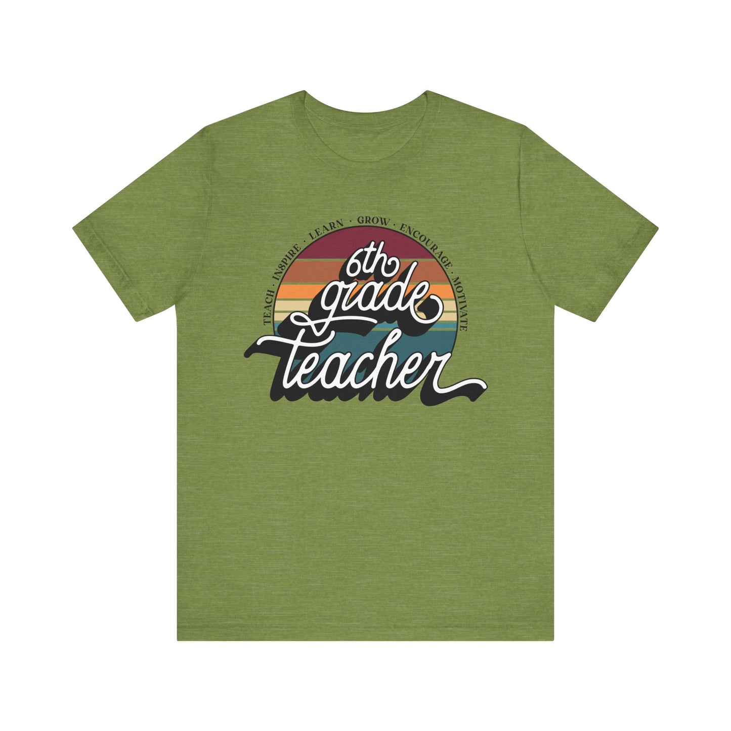 6th Grade Teacher Jersey Short Sleeve Tee