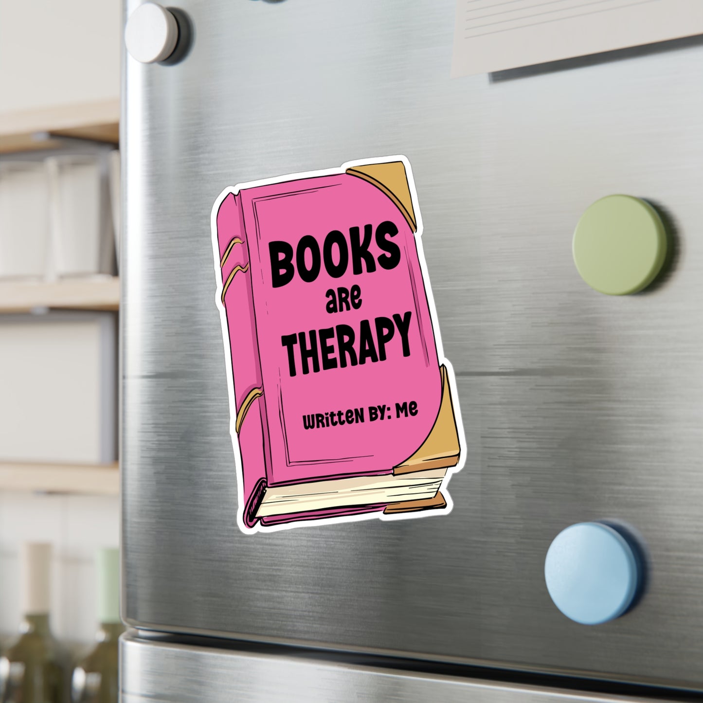 Books Are Therapy Kiss-Cut Vinyl Decals