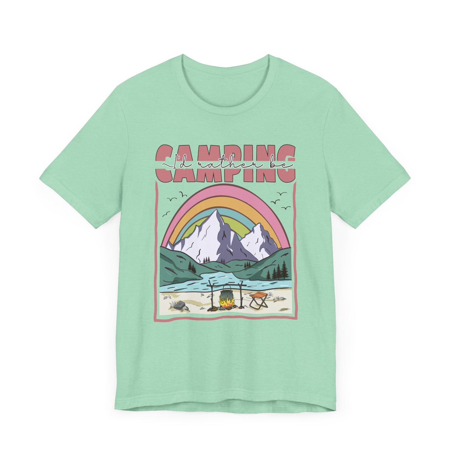 I’d Rather Be Camping Jersey Short Sleeve Tee