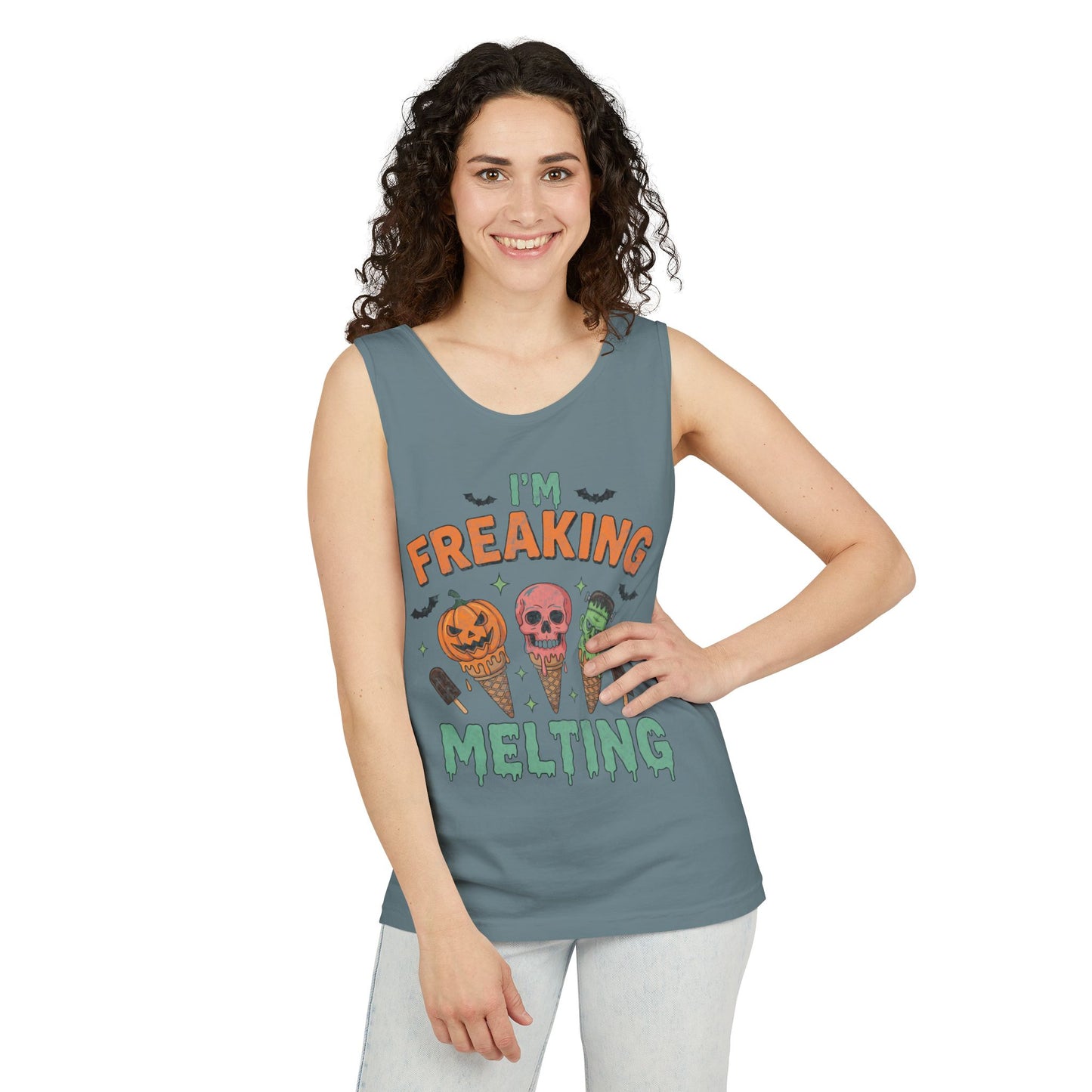 Im Freaking Melting Garment-Dyed Tank Top