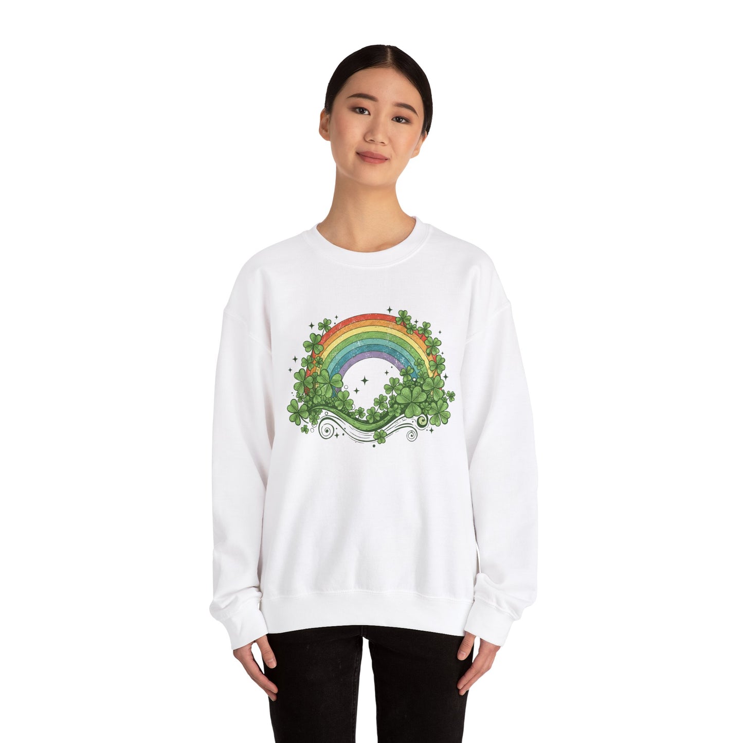 Lucky Rainbow Heavy Blend™ Crewneck Sweatshirt