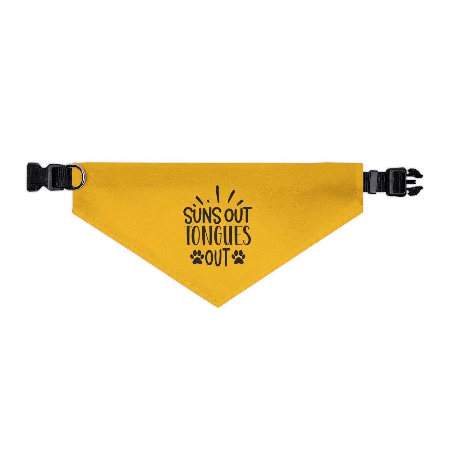 Suns Out Tongues Out Pet Bandana Collar