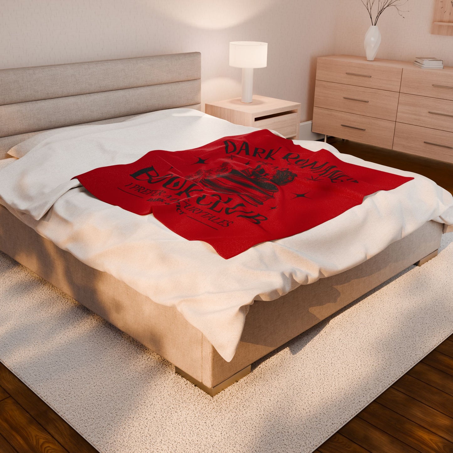 Dark Romance Readers Book Club Velveteen Plush Blanket