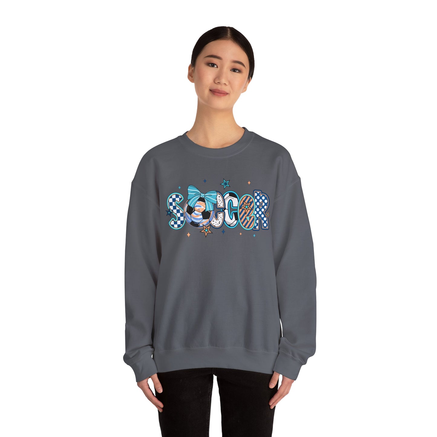 Doodle Soccer Heavy Blend™ Crewneck Sweatshirt