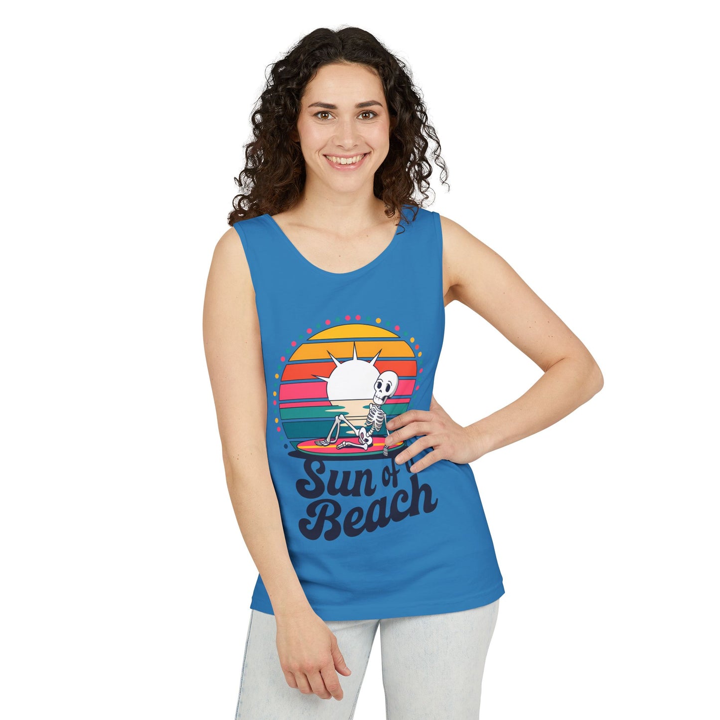 Sun Of A Beach Garment-Dyed Tank Top