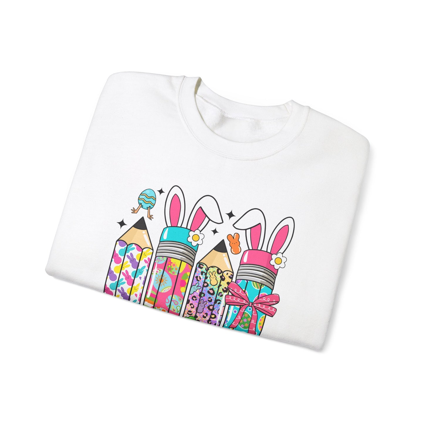 Easter Pencils Teacher Life  Heavy Blend™ Crewneck Sweatshirt