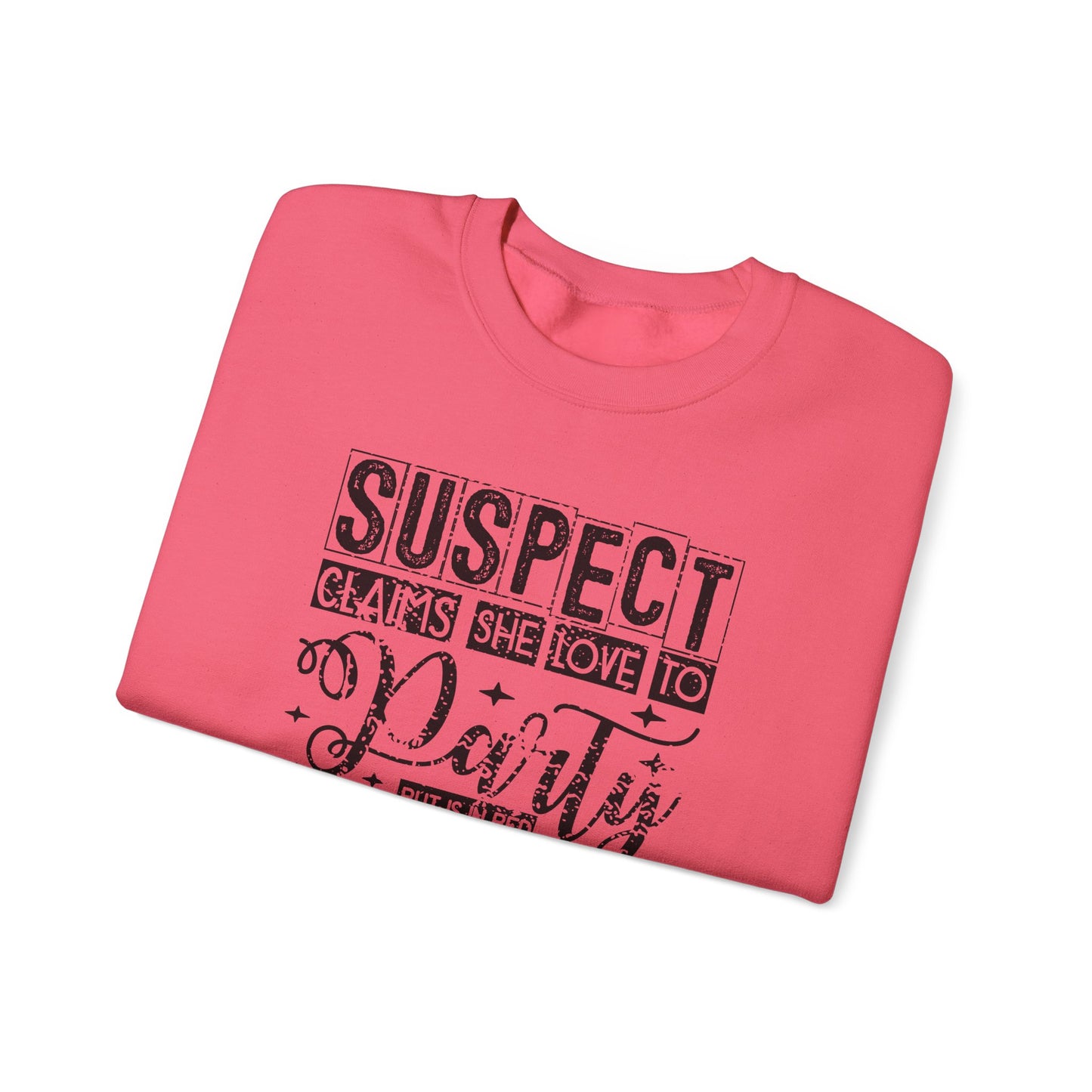 Suspect Claim To Love To Party Heavy Blend™ Crewneck Sweatshirt