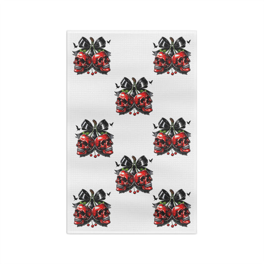 Spooky Cherrys Microfiber Tea Towel