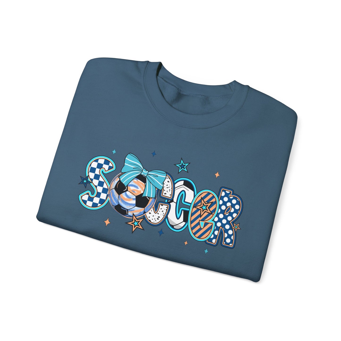 Doodle Soccer Heavy Blend™ Crewneck Sweatshirt