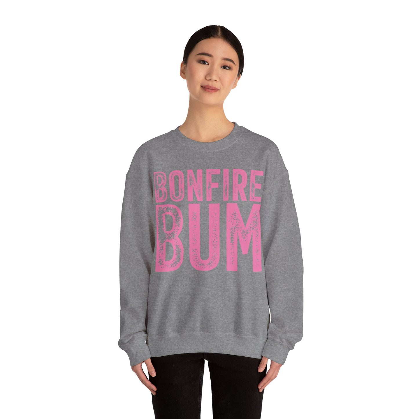 Pink Bonfire Bum Heavy Blend™ Crewneck Sweatshirt