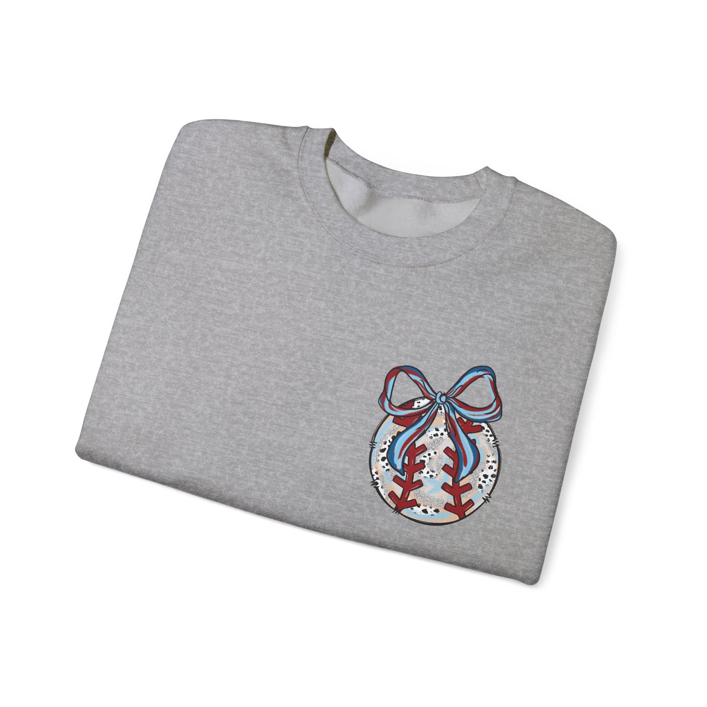 Doodle Baseball Pocket Heavy Blend™ Crewneck Sweatshirt