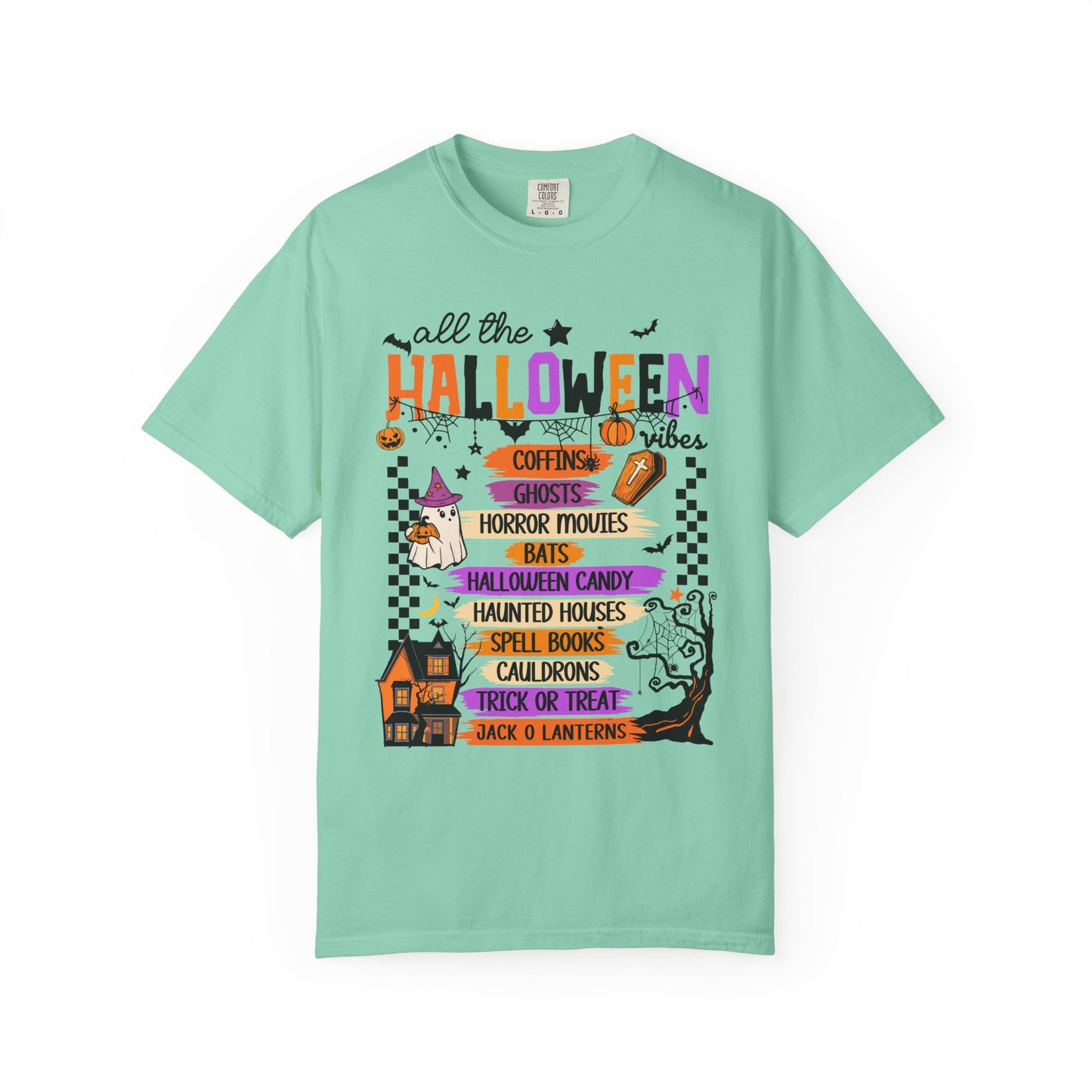 All The Halloween Vibes Garment-Dyed T-shirt