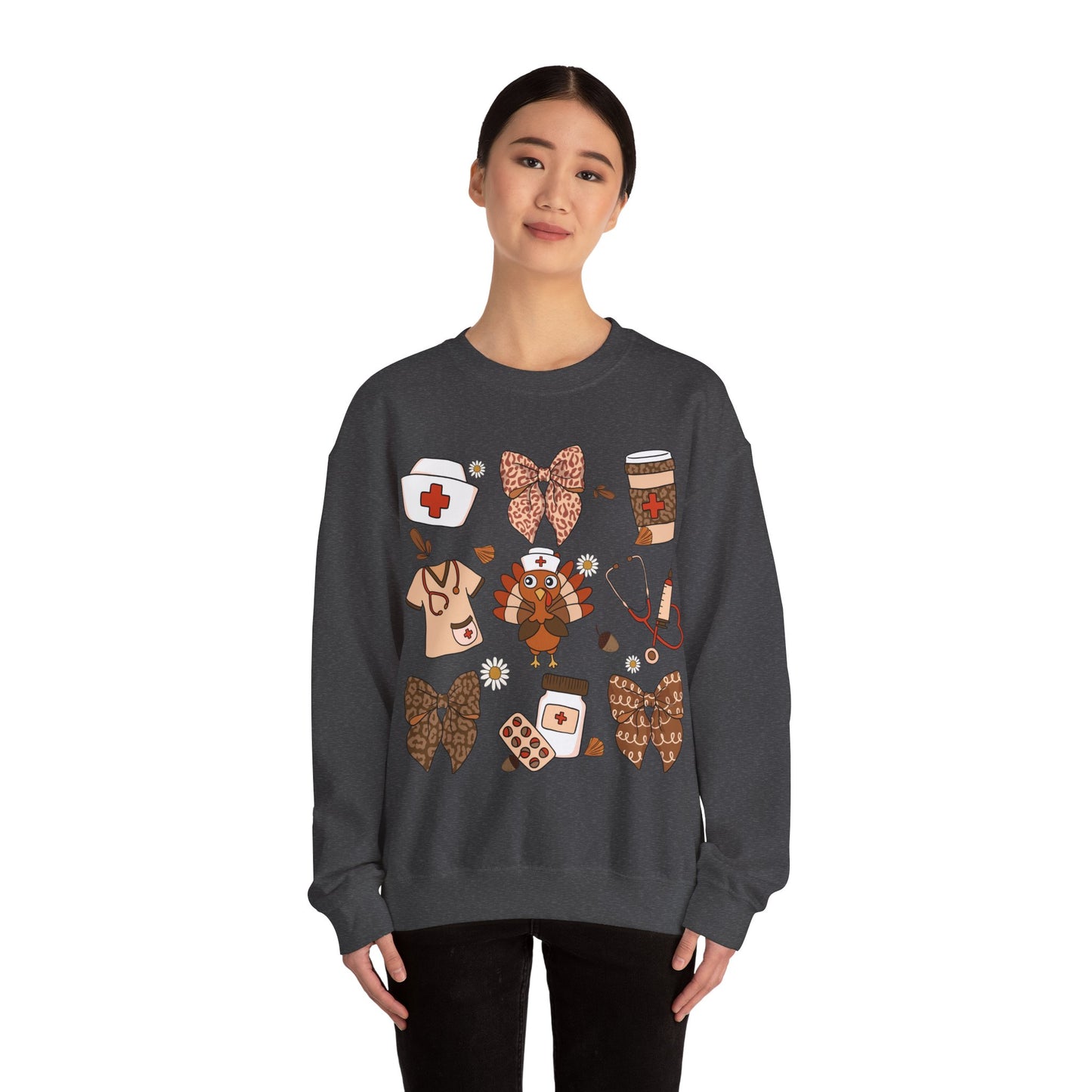 Nurse Turkey Heavy Blend™ Crewneck Sweatshirt