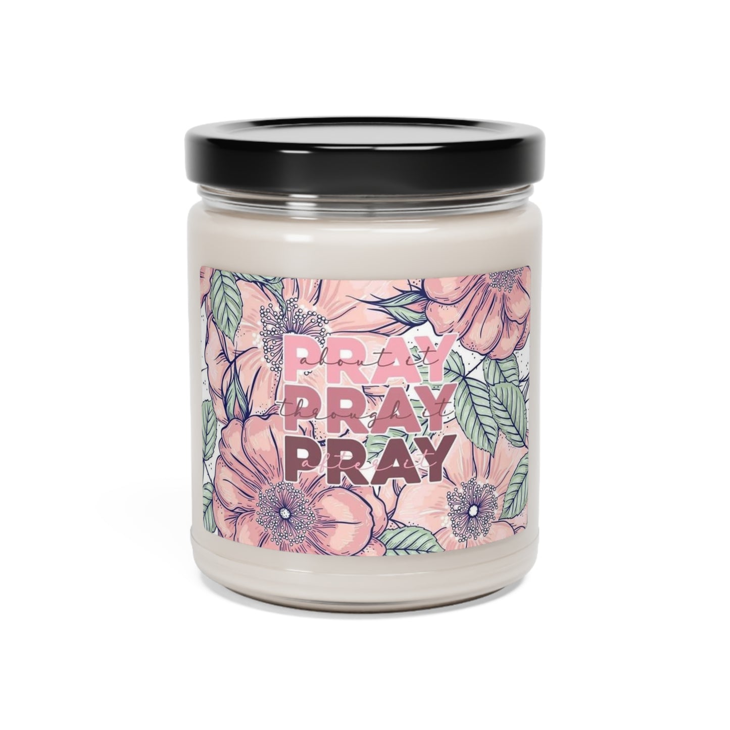 Floral Pray Scented Soy Candle, 9oz