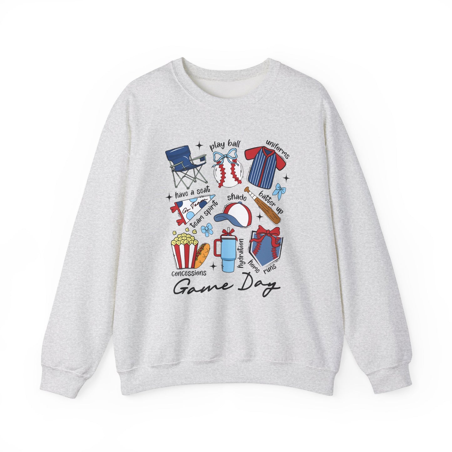 Game Day Essentials Baseball Heavy Blend™ Crewneck Sweatshirt
