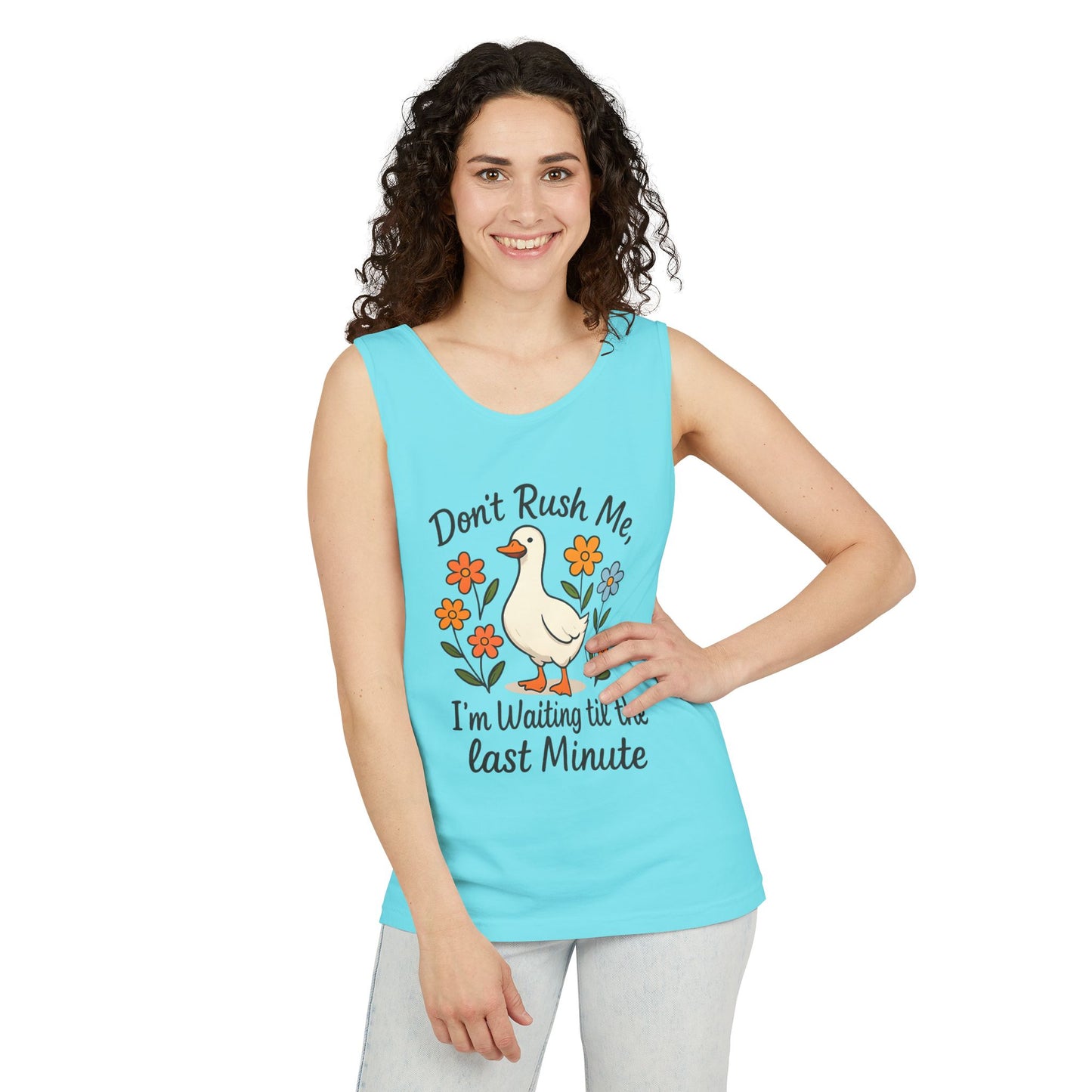 Dot Rush Me  Garment-Dyed Tank Top